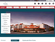 Tablet Screenshot of esplanaderiversuites.com.au